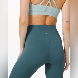 Align Tights ll 25” Desert Teal. Excellent condition. Size 6  Nulu VHTF!